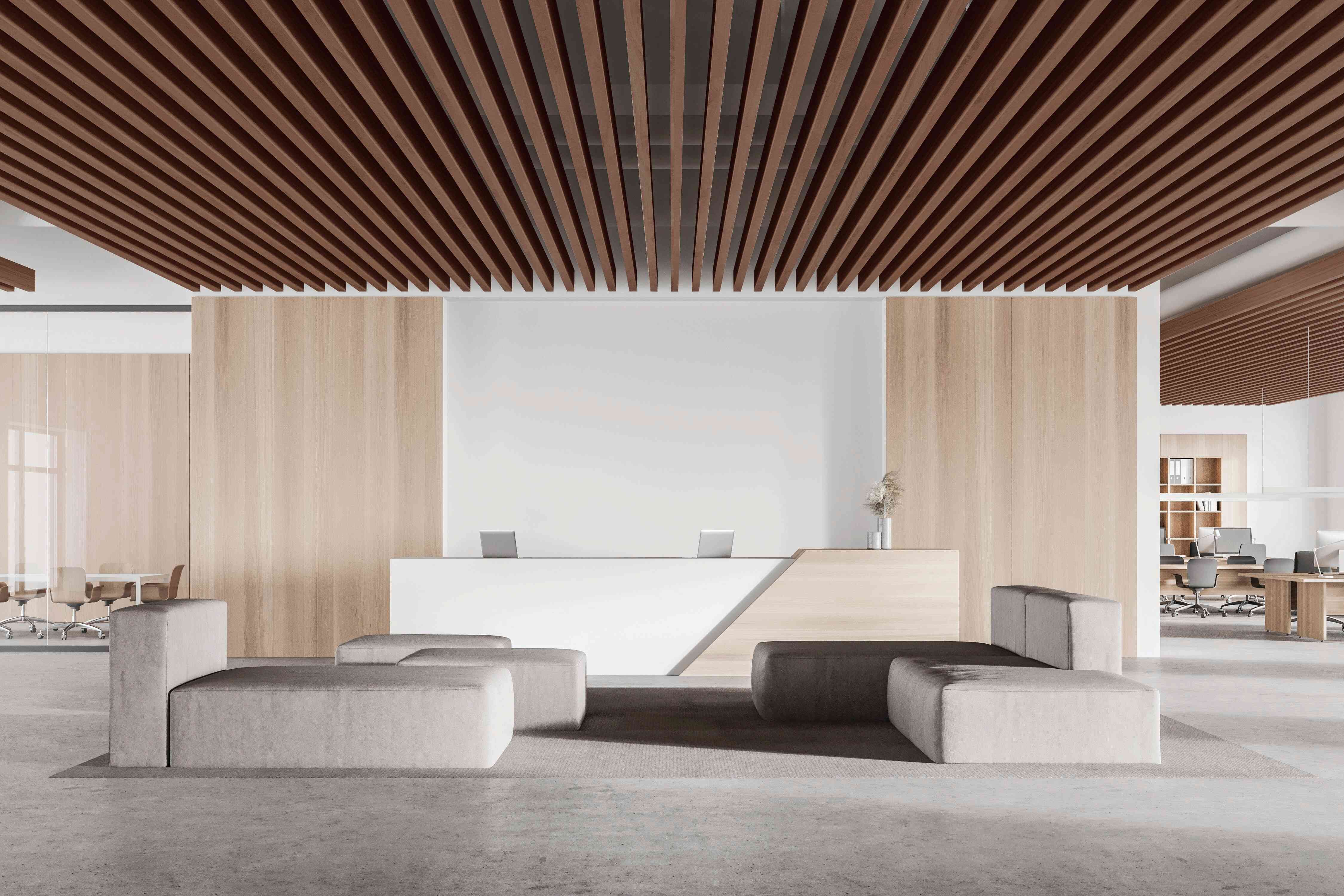 Interior wall finished with Pioneer PVC WPC interior louvers
