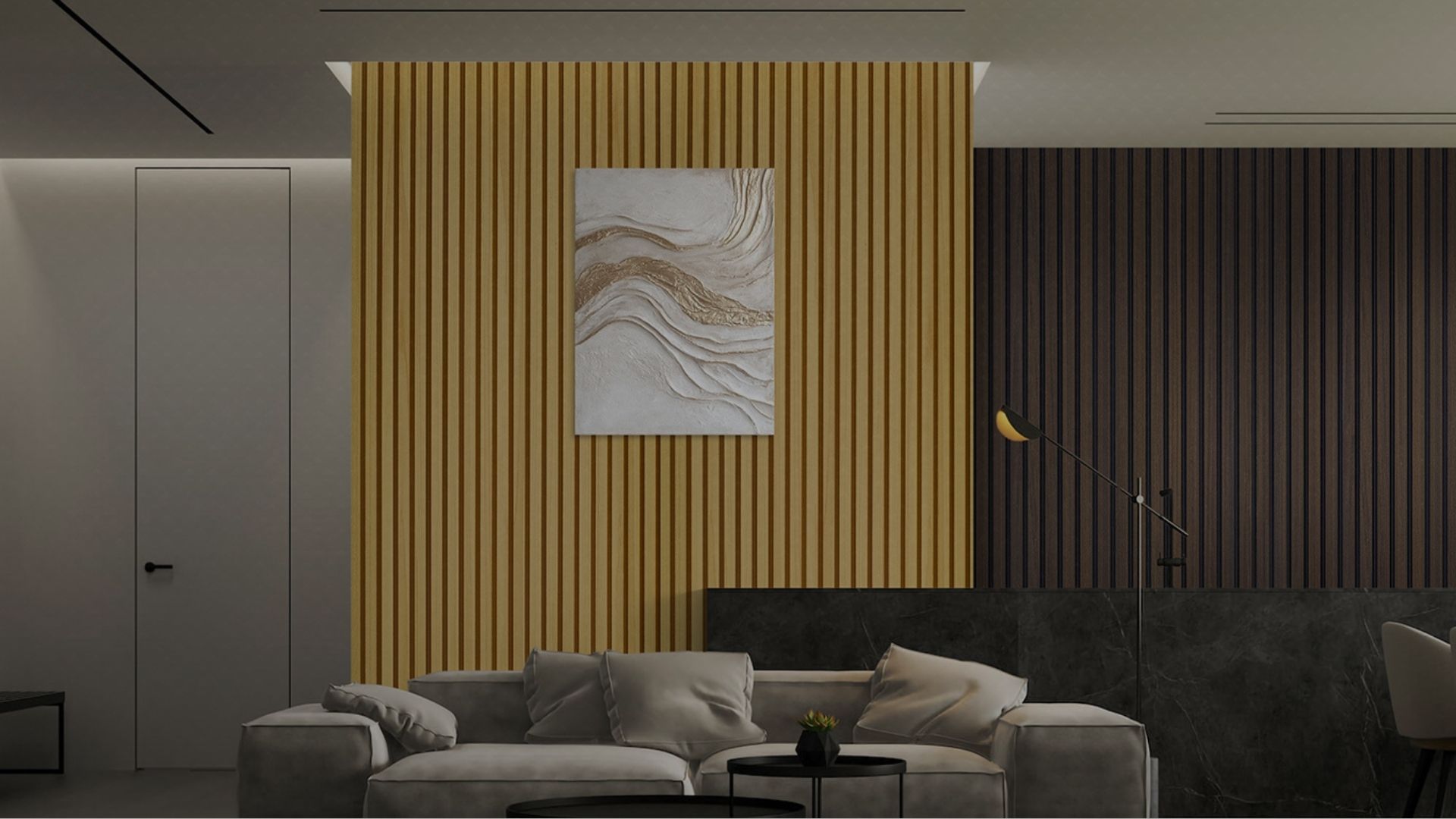 PVC decorative film being applied on a wood finish surface